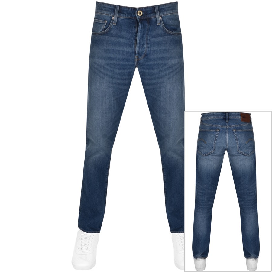 Alternative Image for ProductG Star Raw 3301 Straight Jeans Blue1